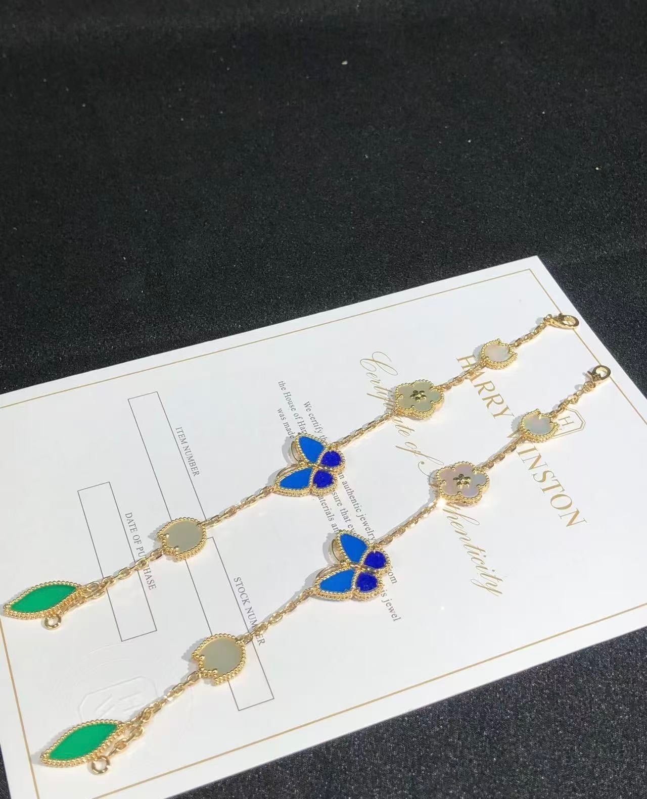 [Regalia jewelry]LUCKY SPRING BUTTERFLY 5 MOTIF BRACELET