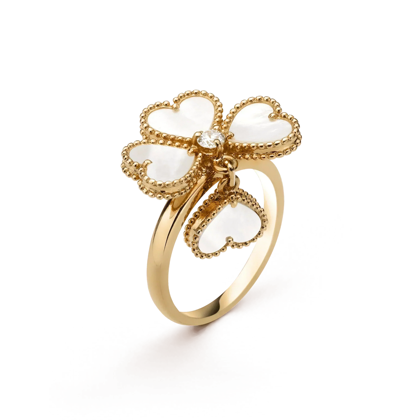 [Regalia jewelry]SWEET CLOVER WHITE MOP RING